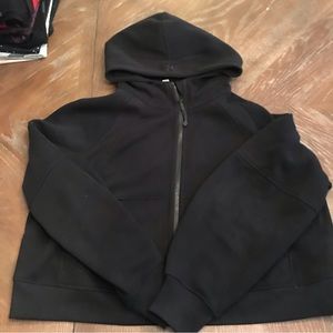 Lululemon oversized crop zip up hoodie Scuba sz XL XXL